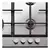 ANAFE WHIRLPOOL 4 HORNALLAS GMA6422X - comprar online
