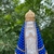 Kit 4 Nossa Senhora Aparecida Baby 14cm Pérola Azul com Strass Luxo / Lembrança Batizado - comprar online