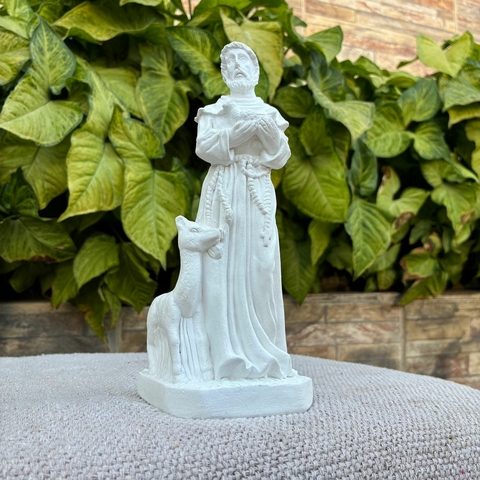 Imagem São Francisco 20cm-Gesso Cru/ParaDecorar