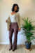 CALÇA FLARE FAIXA - comprar online