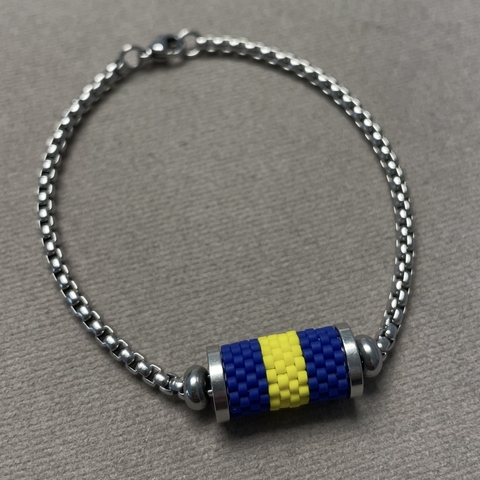 Pulsera Boca Juniors Plateada - comprar online