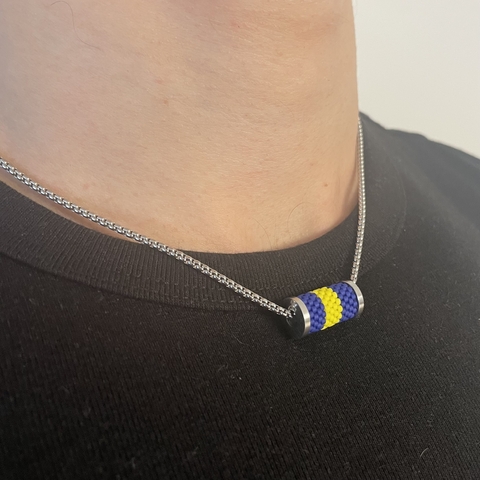 Collar Boca Juniors Plateado - comprar online