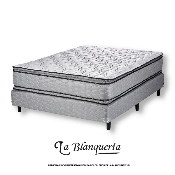SOMMIER SUAVESTAR SUPER PILLOW 2 PLAZAS Y MEDIA 140x190