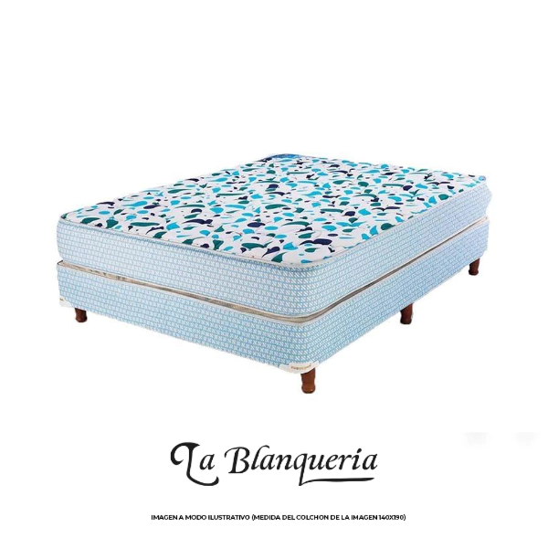 SOMMIER SUAVEGOM COMFORT 2 PLAZAS Y MEDIA 140x190