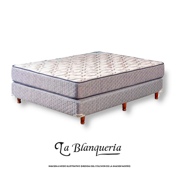 SOMMIER SUAVEGOM MERIT 2 PLAZAS Y MEDIA 140x190