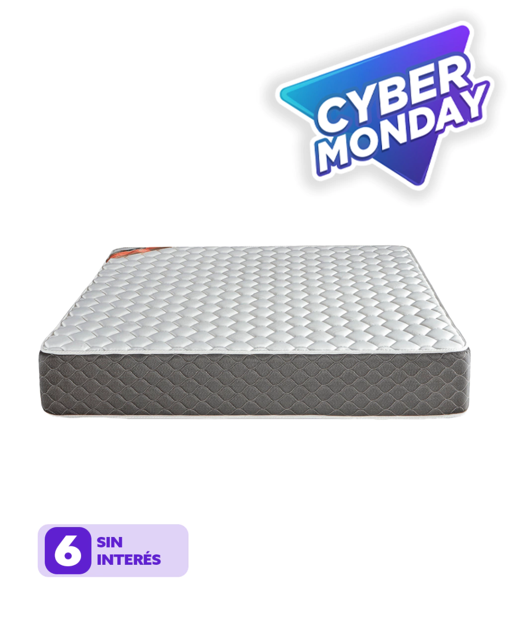 COLCHÓN PIERO FOAM 2 PLAZAS Y MEDIA (140x190)