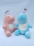 Peluche Dinosaurio con Gorrito Rosa - Celeste - comprar online