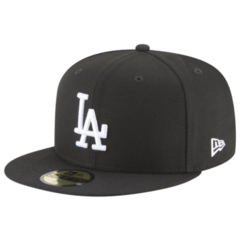 New Era Dodgers 59Fifty Basic Cap Black White - comprar online