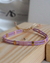 SET DE PULSERAS CORAZÓN VIOLETA & ROSA - ALEXANDRA SANTACRUZ