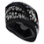 CAPACETE ASX CITY FUN BRILHO PRETO BRANCO - Mega Mercadão