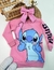 Vestido Moletom Stitch Rosa F050127