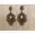 Brinco Boho Dourado Com Pedras Âmbar