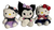 Kit Muñequitos De Peluche Hello Kitty Kuromi Anime