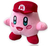 Imagen de Peluche Kirby Disfraz Mario Bros 18 Cm Kirby Nintendo Rosa