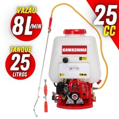 Pulverizador Costal Kawashima Pcg-2625 à Gasolina 25.6cc 25l