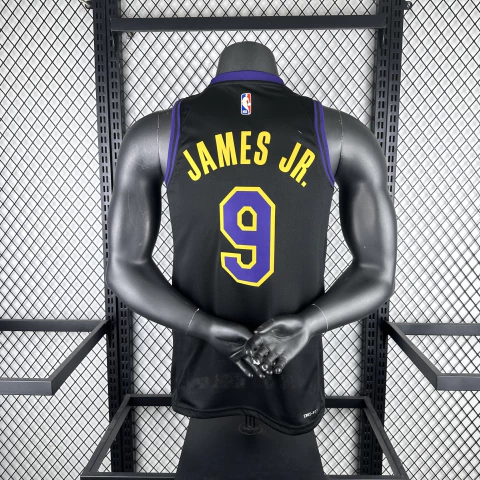 CAMISETA LOS ANGELES LAKERS NEGRA 25/26 - tienda online
