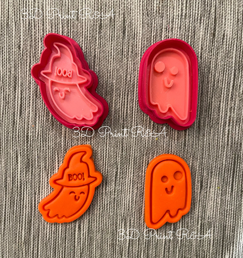 Sello Fantasma Volando y sombrero BOO! - comprar en línea