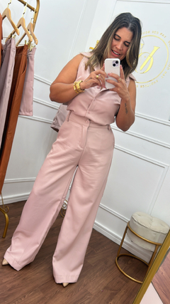 Calça Pantalona Rose Nude – Alfaiataria - comprar online