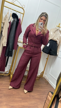 Conjunto Alfaiataria Vinho