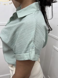Camisa de Algodão e Linho - Vanodsboutique