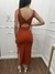 Vestido Longo Regata com Detalhe nas Costas – Terracota - comprar online