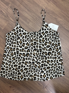 Blusa Alcinha Estampada Onça - comprar online