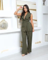 Conjunto Alfaiataria Verde Militar