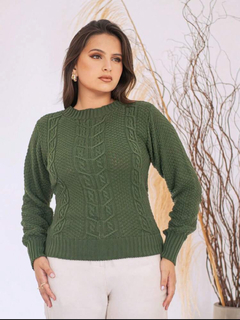 Suéter feminino tricô