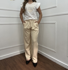 Blusa de Algodão e Linho bordada - loja online