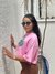 Cropped Oversized Rosa na internet