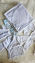 AJUAR 6 PIEZAS PICOT CELESTE - comprar online