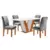 CEL MOVEIS MESA QATAR 4 CADEIRA LONDRES TECIDO 171 120X80 - comprar online