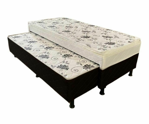 PROMOÇÃO* CAMA BOX MALU CHARM LUXO C/ AUXILIAR 88X52