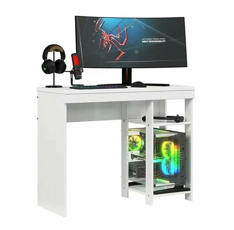 MESA GAMER ESCRIVANIA BETA COR BRANCA