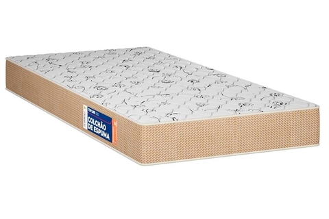 COLCHÃO DE ESPUMA D33 TOP LINE SOLTEIRO 88X188X14 TODO DE ESPUMA