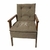 Luxuosa Poltrona 174 AZ Decorativa de 1 Lugar Tecido Linho Pés Em Madeira - comprar online