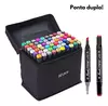 MARCADOR COM PONTA DUPLA 60 CORES