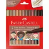 CANETINHAS VAI E VEM FABER-CASTELL TONS DE PELE / 12 CORES