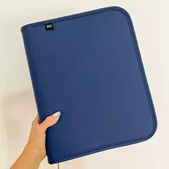 Caderno argolado Universitário Vision Azul Marinho com Zíper - DAC