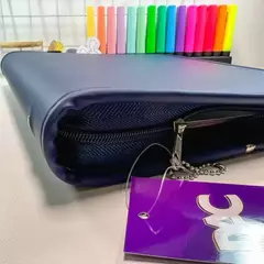 Caderno argolado Universitário Vision Azul Marinho com Zíper - DAC - loja online