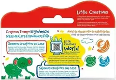 GIZ DE CERA PIÃO FABER-CASTELL / 04 CORES - loja online
