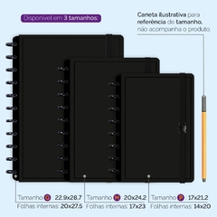 CADERNO ISCOOL DISC PRIME BLACKOUT LINHO PRETO - comprar online
