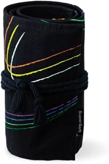 ESTOJO DE TECIDO PRETO DE LAPIS DE COR FABER-CASTELL - 72 CORES