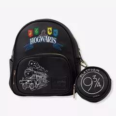 MINI MOCHILA COM BOLSINHA HARRY POTTER