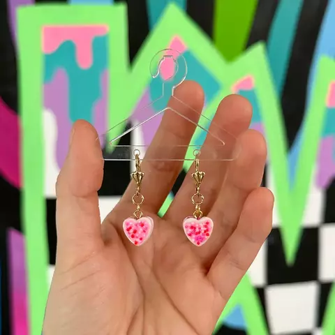 Aretes Mini Love Cookies - Hecho a mano - comprar en línea