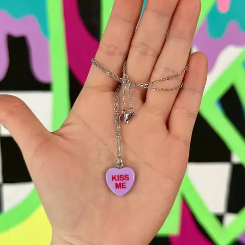 Collar Kiss Me - Hecho a mano - comprar en línea