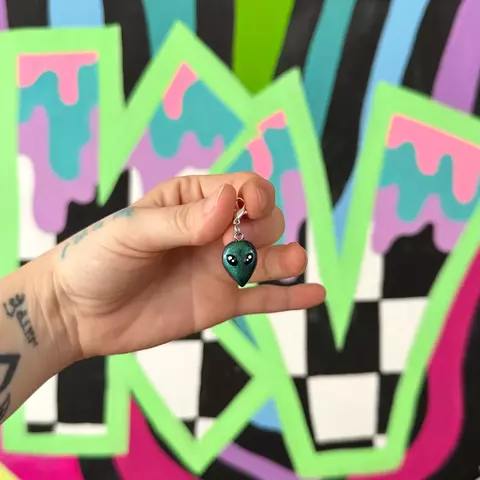 Alien Verde - Charm / llavero / collar - comprar en línea