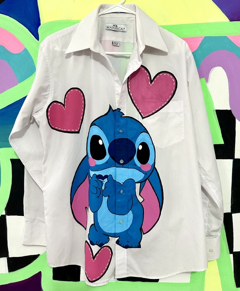 Camisa Stitch pintada a mano - comprar en línea