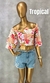 Cropped Tactel Premium Estampado - Estilo flor