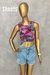 Cropped Nadador Estampado Suede - loja online